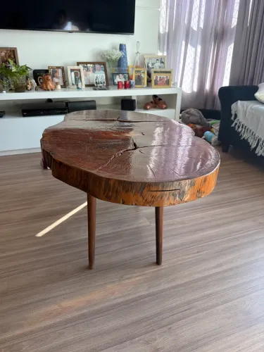 Mesa de centro rústica