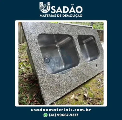 Pia em Granito Dupla - 1,30x0,70m