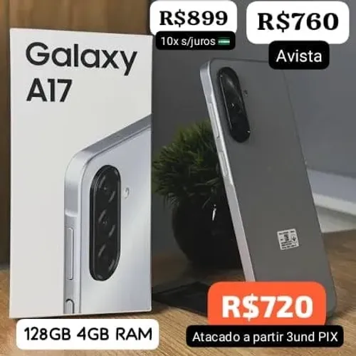 CELULAR GALAXY A17 128GB 4G RAM LACRADO TEMOS PRA ATACADO A PARTIR 3UND
