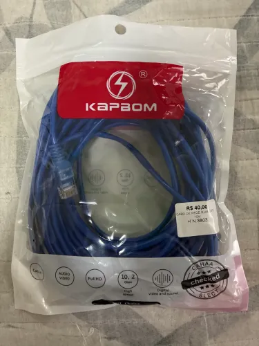 Cabo de rede Kapbom 10M CAT5