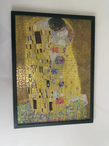 Quadro Quebra-Cabeça Pintura "O Beijo" (Der Kuss)