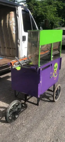 Carrinho de açaí com toldo