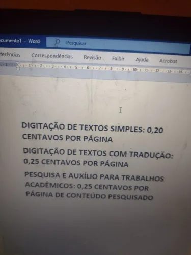 Digitadora para trabalhos diversos