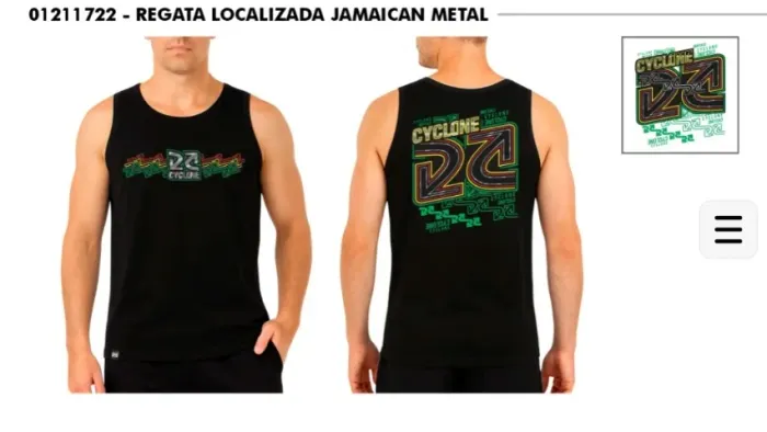 Camisetas Regatas Cyclone
