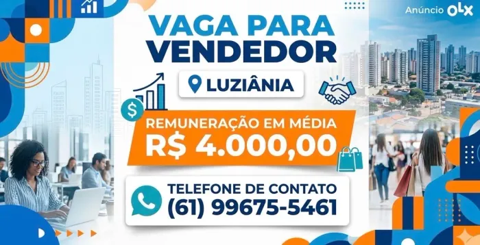 Vaga para vendedor com experiência em centro automotivo .