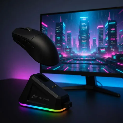 Attack Shark X11 mouse preto novo na caixa