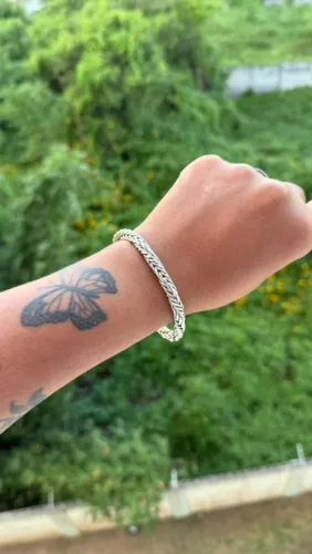 Pulseira indiana - Prata 925k - Aceitamos cartões 