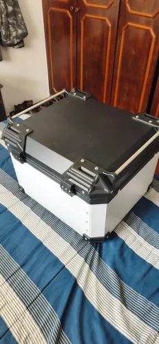 TOP RACK ORIGINAL TIGER SPORT 660 OU 800 E BAÚ ATROX - COMPLETO