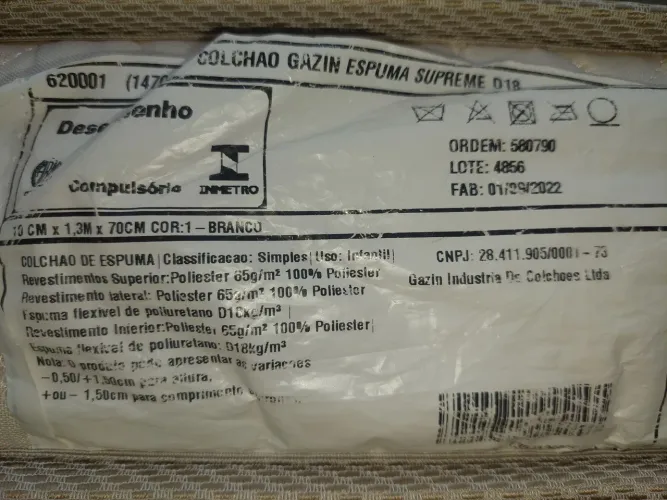 Colchão para berço