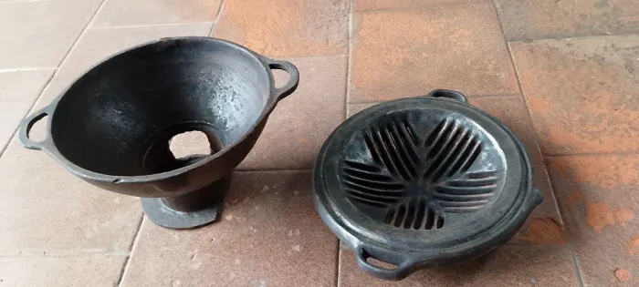 Churrasqueira, capa de chuva, ventilador de carro, bota masculina