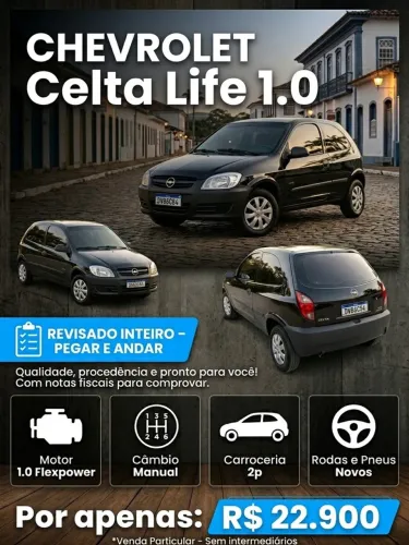 Chevrolet Celta Life/ LS 1.0 MPFI 8V Flexpower 3P 2009