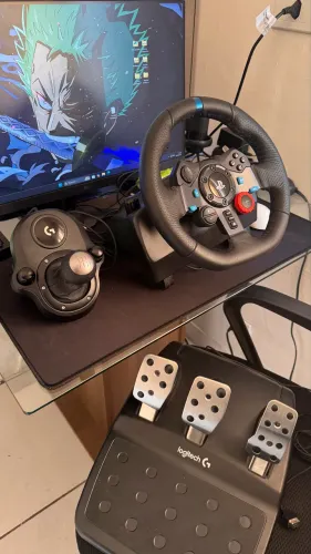 Volante Logitech G29 + Câmbio H-Shifter novinho