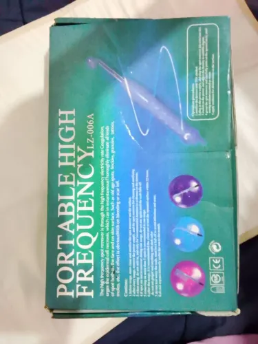 Aparelho alta frequência portátil Ozônio tratamento de pele 4 em 1 Eletroterapia Facial