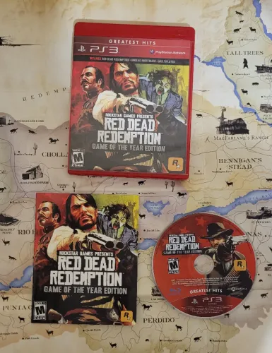 Red Dead Redemption + Undead Nightmare + Mapa PS3