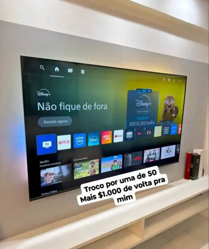 Tv Samsung 65 polegadas 4k Crystal hd novinha 