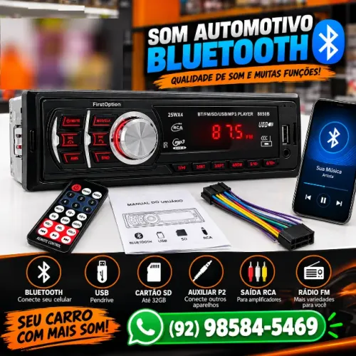 SOM automotivo BLUETOOTH - peça já