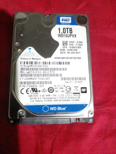 HD 1 terabyte WD Blue funcionando 100% sata 6Gb