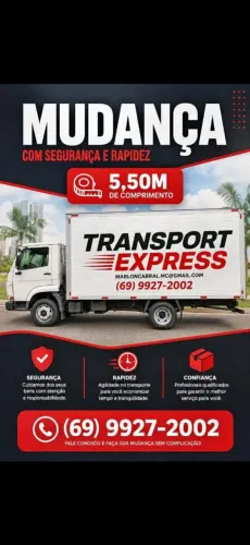 Caminhão bau disponível frete e mudança