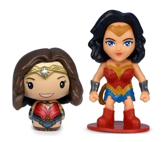 2 Figuras Mulher Maravilha Bob's Burger King Pint Size Justice League