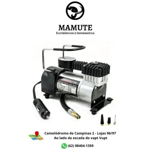 Mini Compressor De Ar Para Carro Portatil 12v Veicular Bola Colchão