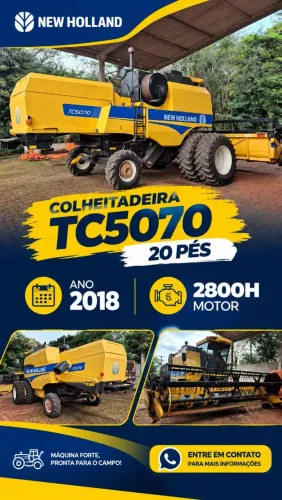 COLHEITADEIRA NEW HOLLAND TC 5070