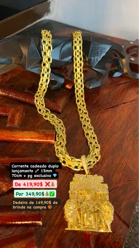Correntes promocionais 100% moeda antiga 