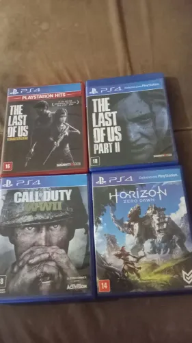 PACK DE 4 JOGOS DE PS4 NOVO!