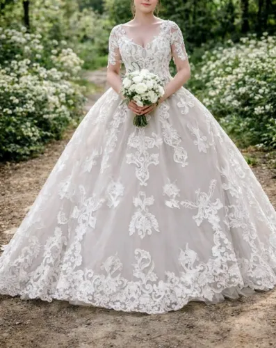 Vestido de noiva princesa - vendo ou troco
