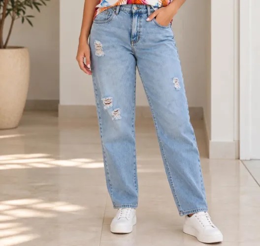 Calça mom jeans