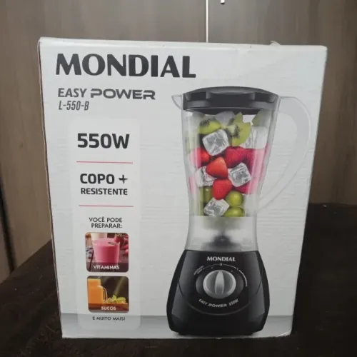 liquidificador mondial easy power l-550-b 550w preto