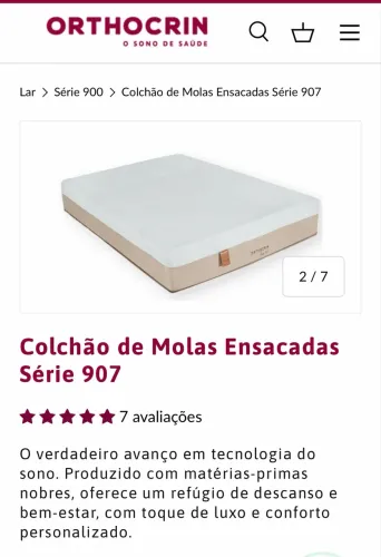Colchão ortocrim