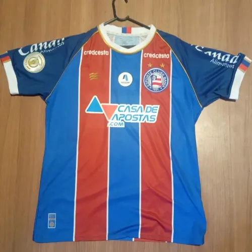 Camisa do Bahia usada em jogo pelo rodriguinho 2020