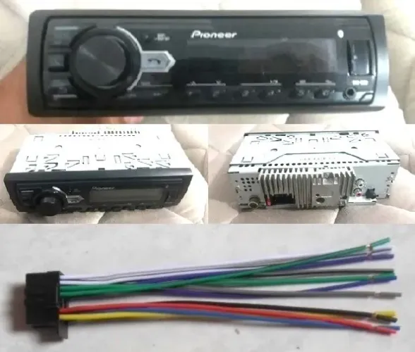 Aparelho Pioneer (Bluetooth, USB, auxiliar, rádio AM/FM, saídas RCA) Estado de novo
