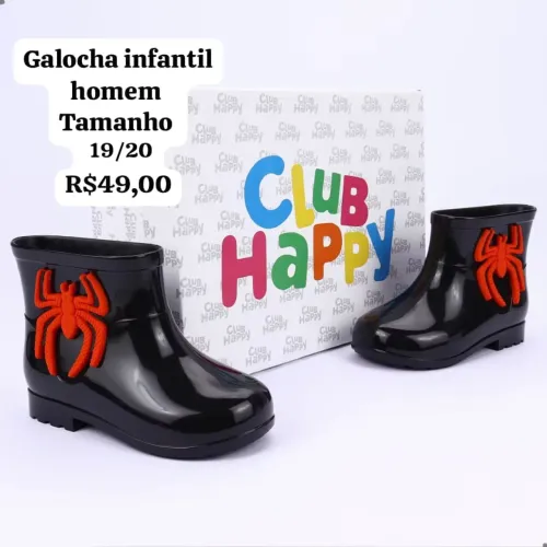Bota calorcha infantil homem-aranha tamanho 19/ 20