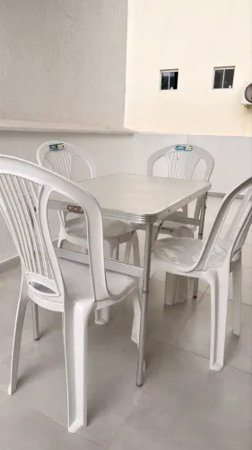 ? Conjunto Mesa + 4 Cadeiras Tramontina - Dobrável | Excelente Estado ?