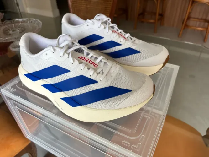Adidas Evo SL Branco e Azul Royal Em Estado de Zero!!