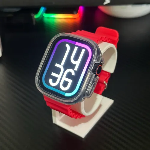 Smartwatch S20 UltraMax Preto + 7 pulseiras + capinha película