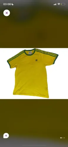 Camisa verde e amarela adidas