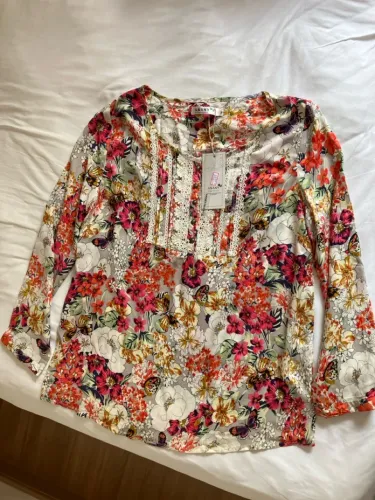 Blusa estampada floral TAM P - NOVA