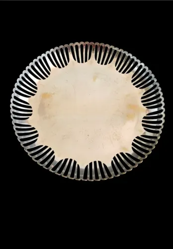 Antigo Centro de Mesa Fruteira, Prata 90, Meridional, Década 50