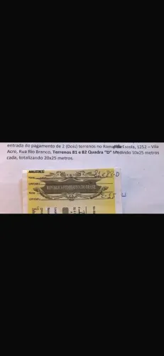 Vendo 2 Terreno Documentado e Altenticado no cartório