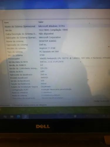Dell inspirion 11,2 em 1 ,tela touch