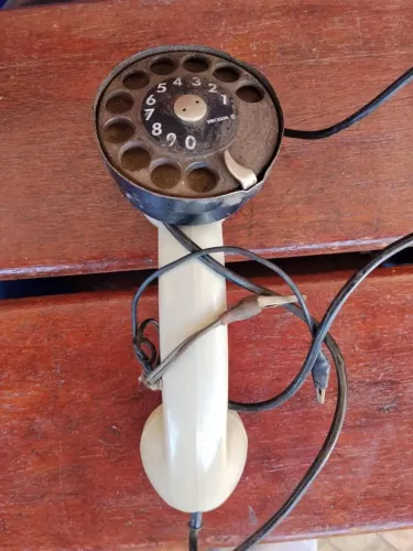 Telefone de disco Ericsson badisco Telefone teste centralina Telefone de mesa tijolinho