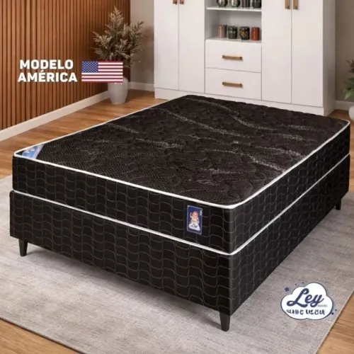 CAMA BOX CASAL MOLAS ENSACADAS
