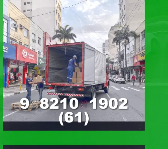 Frete! )_Caminhão bau em St. Maria, V. Verde, A. D'Antônio, S. Clara! #Rápido!