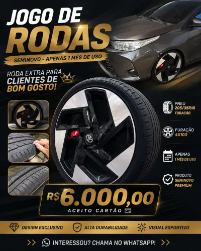 Rodas aro 18 modelo Nivus GTS