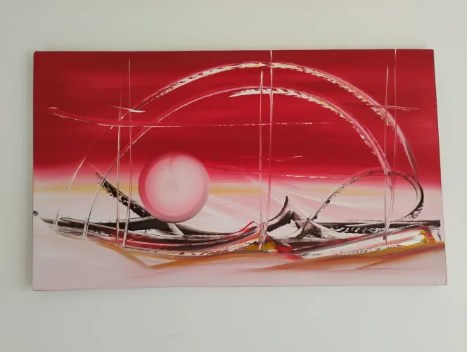 Quadro tela pintura a mão