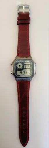 Relógio Casio World Time AE-1200WH Original NOVO + Pulseira Extra Original