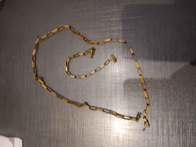 Corrente banhada a ouro