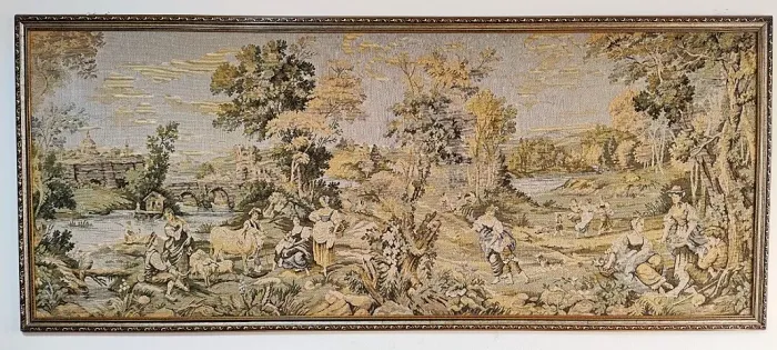 quadro tapeçaria gobelin